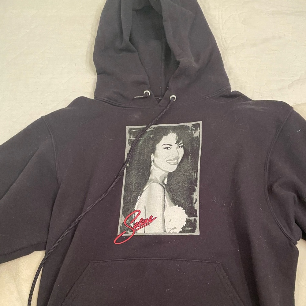 vintage small black selena hoodie